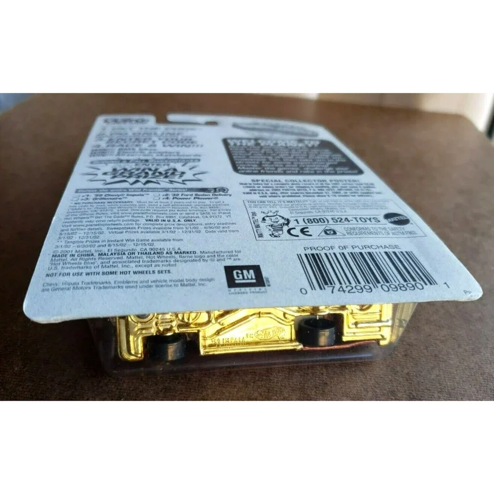 2002 Hot Wheels '59 CHEVY IMPALA Brown #055 Wild Frontier Series 1:64 GOLD 5-SP